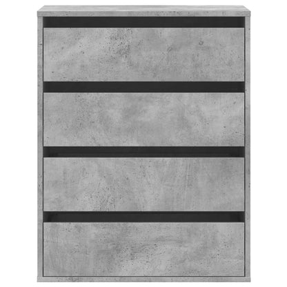 vidaXL Corner Chest of Drawers Concrete Grey 60x41x76 cm Engineered Wood