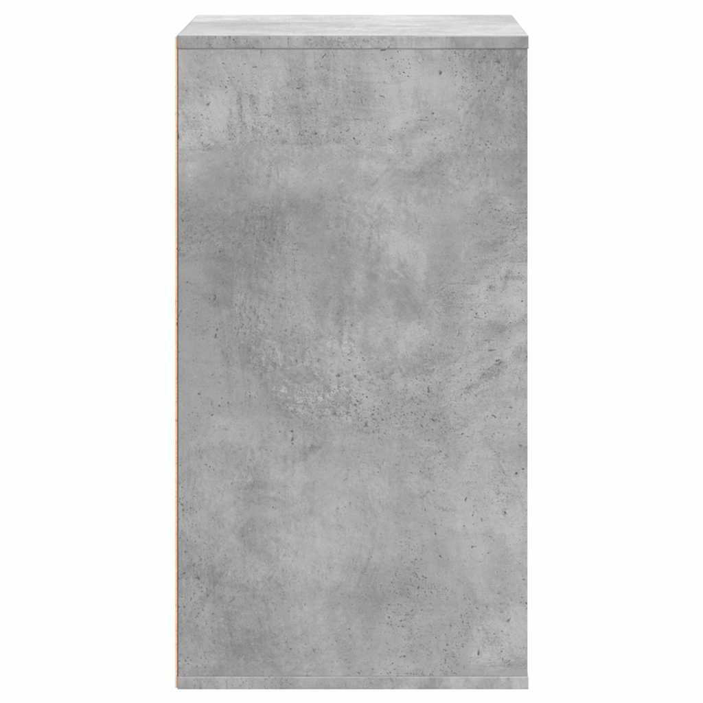 vidaXL Corner Chest of Drawers Concrete Grey 60x41x76 cm Engineered Wood