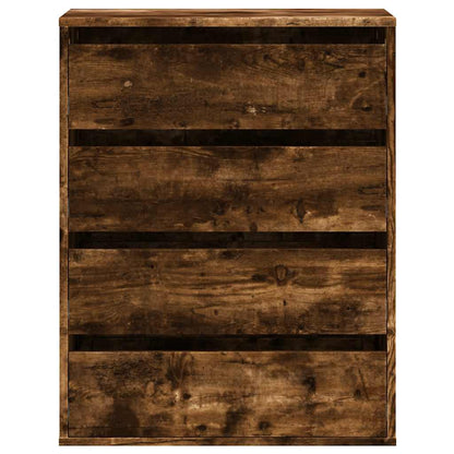 vidaXL Corner Chest of Drawers Smoked Oak 60x41x76 cm Engineered Wood