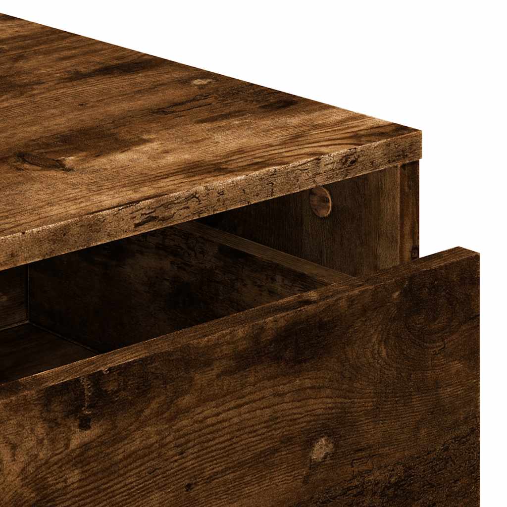 vidaXL Corner Chest of Drawers Smoked Oak 60x41x76 cm Engineered Wood