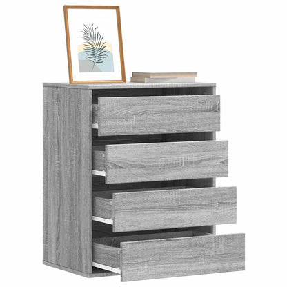 vidaXL Corner Chest of Drawers Grey Sonoma 60x41x76 cm Engineered Wood