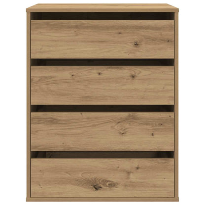 vidaXL Corner Chest of Drawers Artisian Oak 60x41x76 cm Engineered Wood
