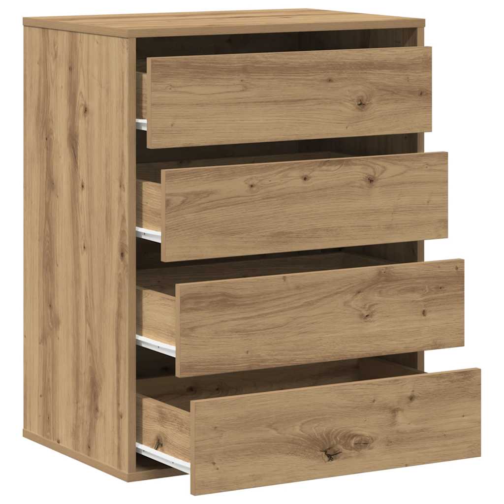 vidaXL Corner Chest of Drawers Artisian Oak 60x41x76 cm Engineered Wood