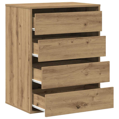 vidaXL Corner Chest of Drawers Artisian Oak 60x41x76 cm Engineered Wood