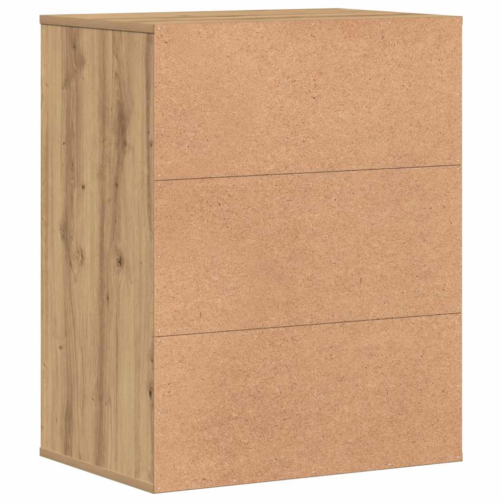 vidaXL Corner Chest of Drawers Artisian Oak 60x41x76 cm Engineered Wood