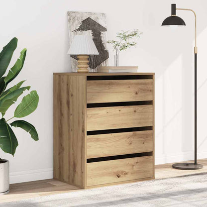 vidaXL Corner Chest of Drawers Artisian Oak 60x41x76 cm Engineered Wood