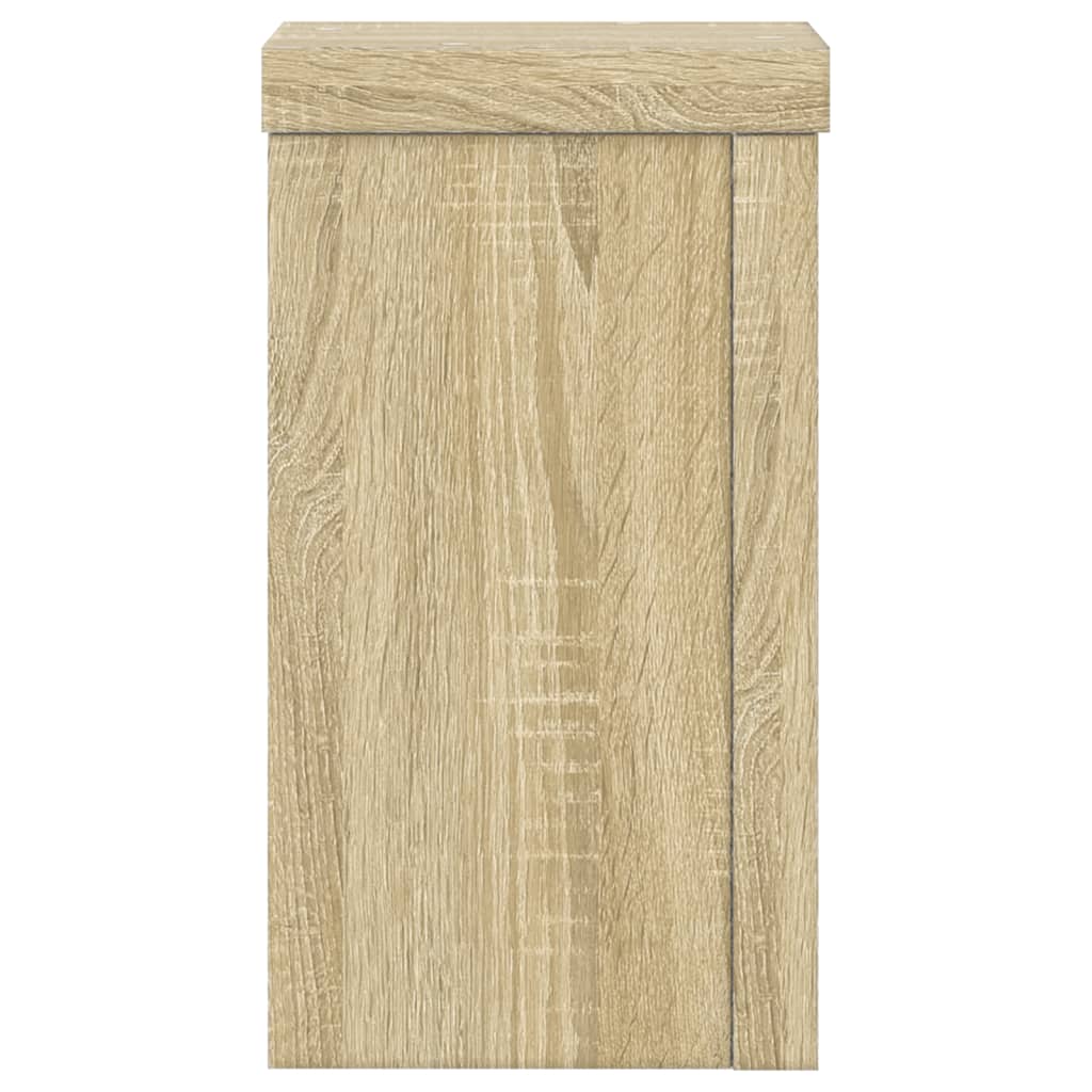 vidaXL Plant Stands 2 pcs Sonoma Oak 10x10x18 cm Engineered Wood