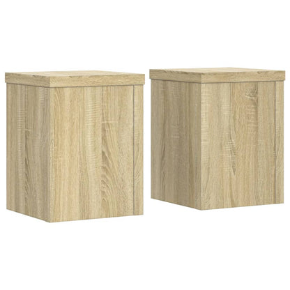 vidaXL Plant Stand 2 pcs Sonoma Oak 15 x 15 x 20 cm Engineered Wood