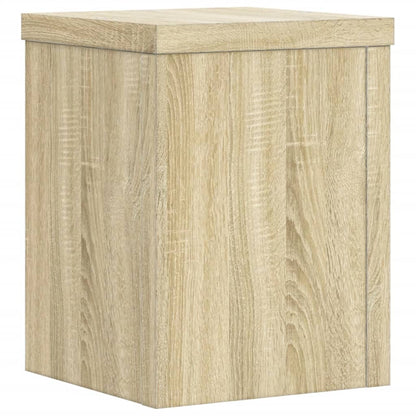 vidaXL Plant Stand 2 pcs Sonoma Oak 15 x 15 x 20 cm Engineered Wood
