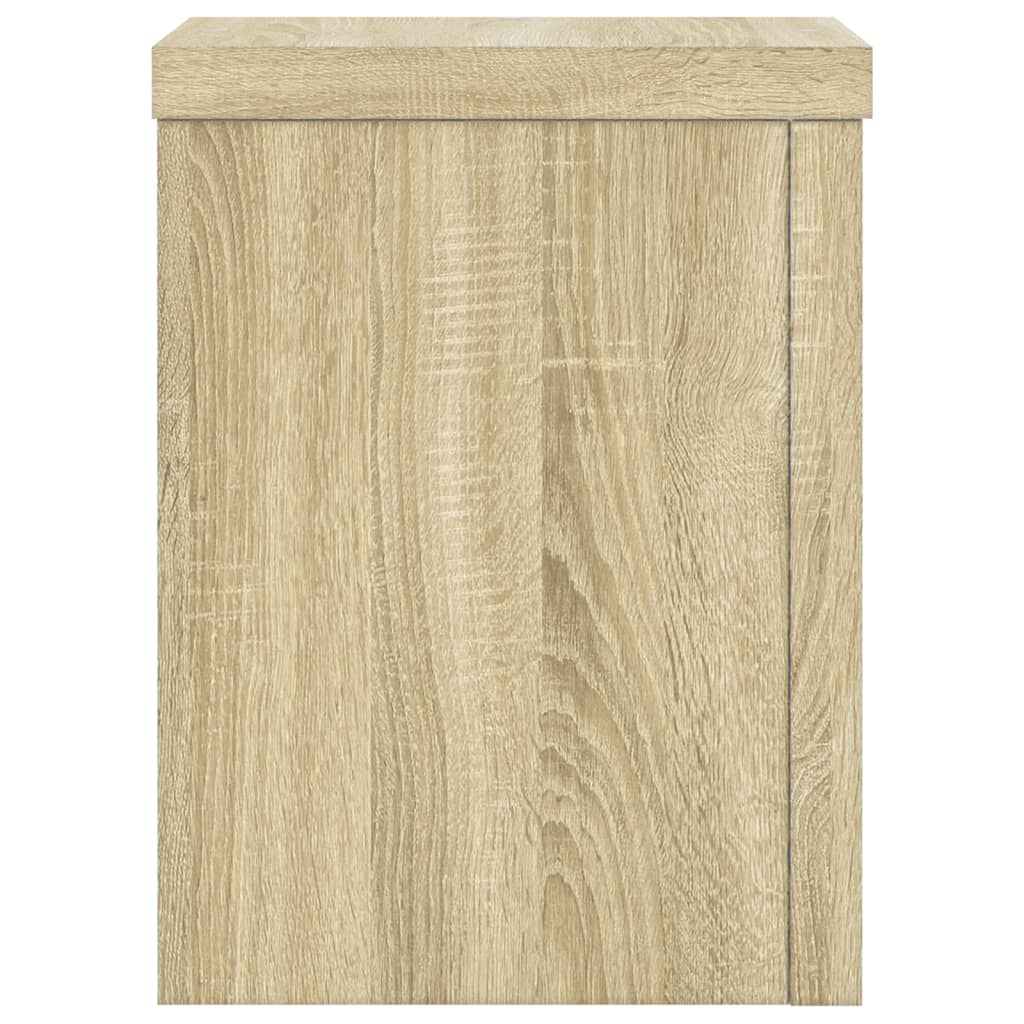 vidaXL Plant Stand 2 pcs Sonoma Oak 15 x 15 x 20 cm Engineered Wood
