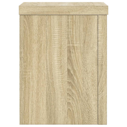 vidaXL Plant Stand 2 pcs Sonoma Oak 15 x 15 x 20 cm Engineered Wood