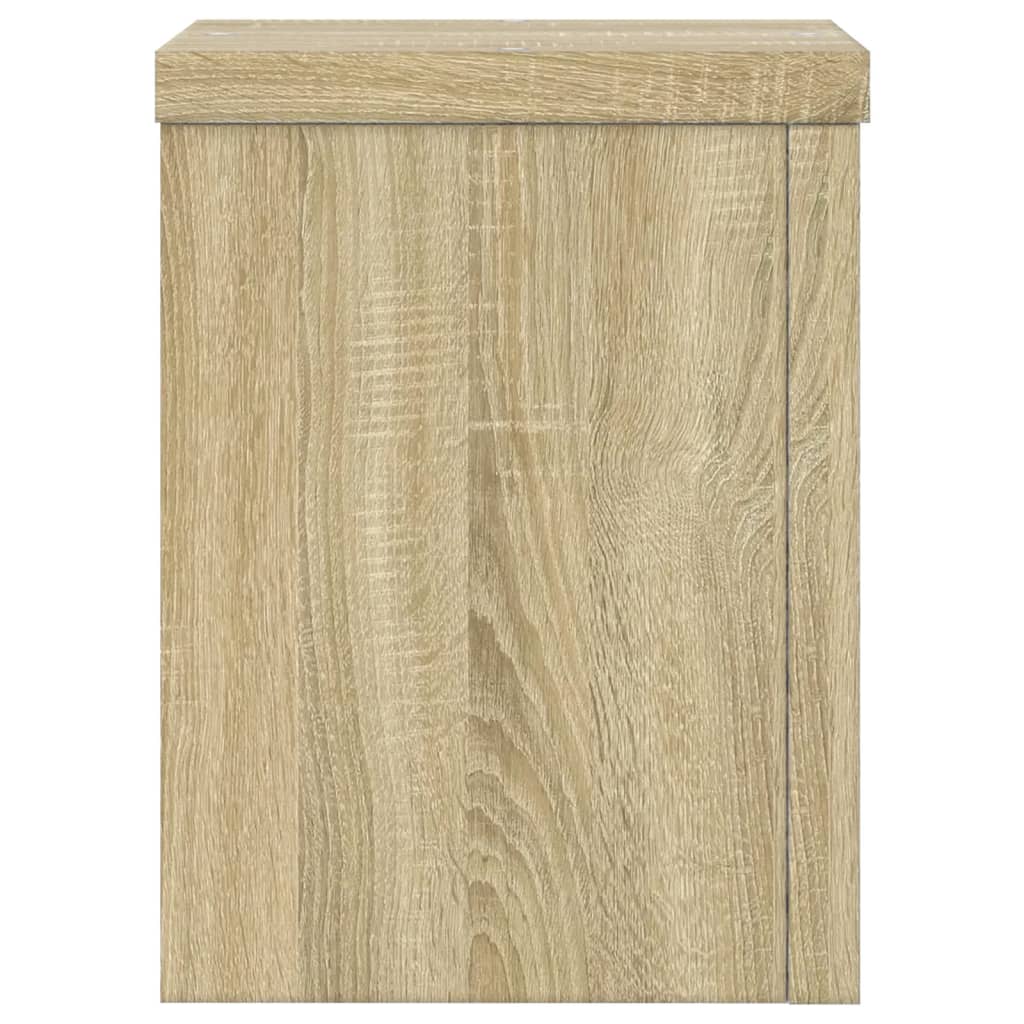 vidaXL Plant Stands 2 pcs Sonoma Oak 15x15x20 cm Engineered Wood