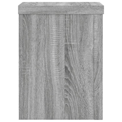 vidaXL Plant Stands 2 pcs Grey Sonoma 15x15x20 cm Engineered Wood