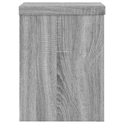 vidaXL Plant Stands 2 pcs Grey Sonoma 15x15x20 cm Engineered Wood