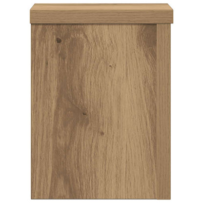 vidaXL Plant Stands 2 pcs Artisan Oak 15x15x20 cm Engineered Wood