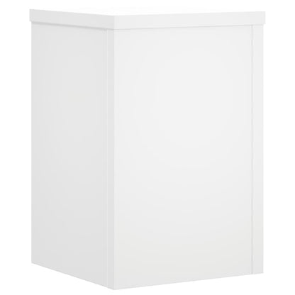 vidaXL Plant Stands 2 pcs White 20x20x30 cm Engineered Wood