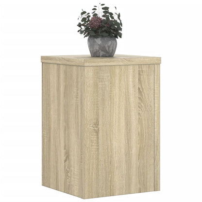vidaXL Plant Stands 2 pcs Sonoma Oak 20x20x30 cm Engineered Wood