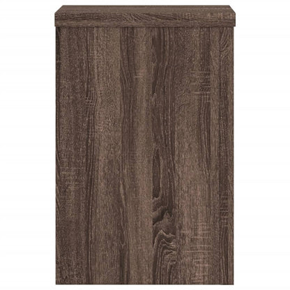 vidaXL Plant Stands 2 pcs Brown Oak 20x20x30 cm Engineered Wood