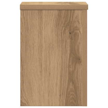 vidaXL Plant Stands 2 pcs Artisan Oak 20x20x30 cm Engineered Wood