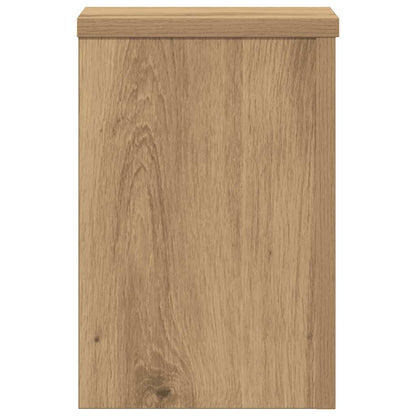 vidaXL Plant Stands 2 pcs Artisan Oak 20x20x30 cm Engineered Wood