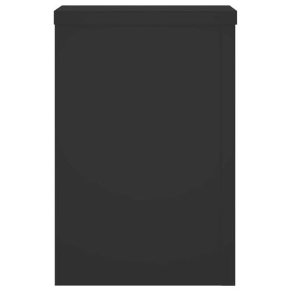 vidaXL Plant Stands 2 pcs Black 25x25x35 cm Engineered Wood