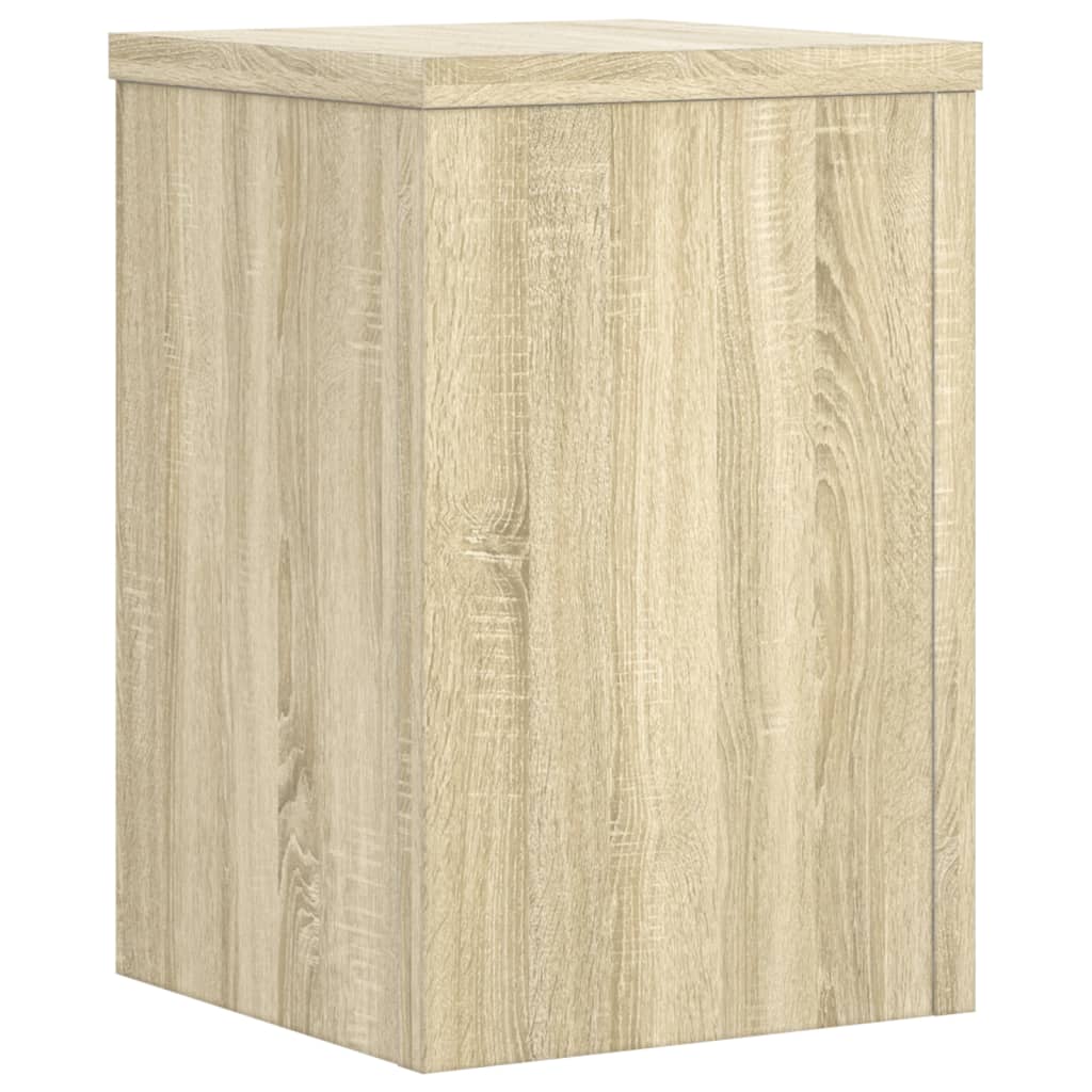 vidaXL Plant Stands 2 pcs Sonoma Oak 25x25x35 cm Engineered Wood