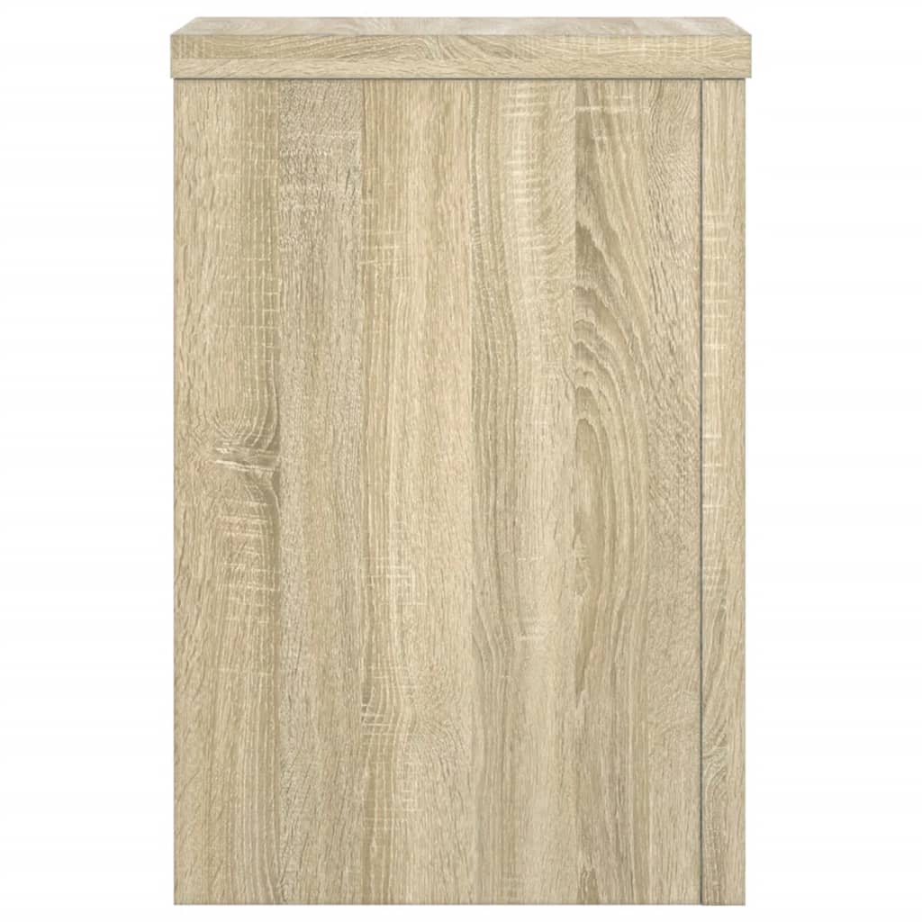vidaXL Plant Stands 2 pcs Sonoma Oak 25x25x35 cm Engineered Wood