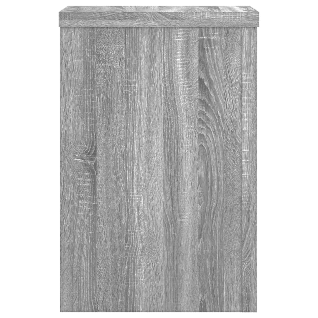 vidaXL Plant Stands 2 pcs Grey Sonoma 25x25x35 cm Engineered Wood