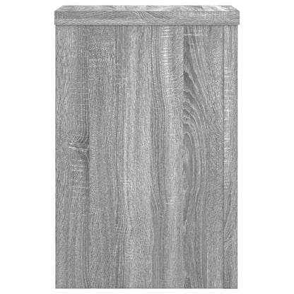 vidaXL Plant Stands 2 pcs Grey Sonoma 25x25x35 cm Engineered Wood