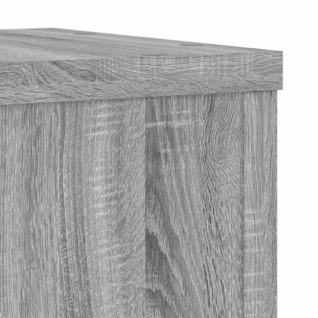 vidaXL Plant Stands 2 pcs Grey Sonoma 25x25x35 cm Engineered Wood