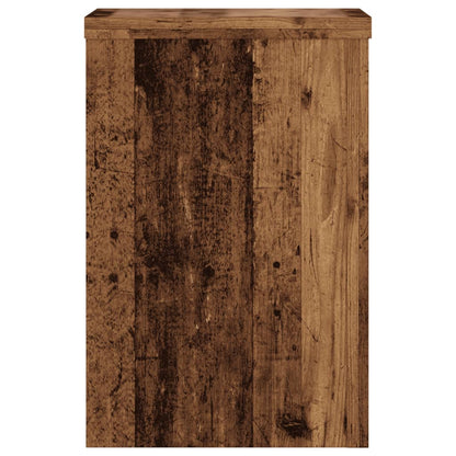 vidaXL Plant Stands 2 pcs Old Wood 25x25x35 cm Engineered Wood