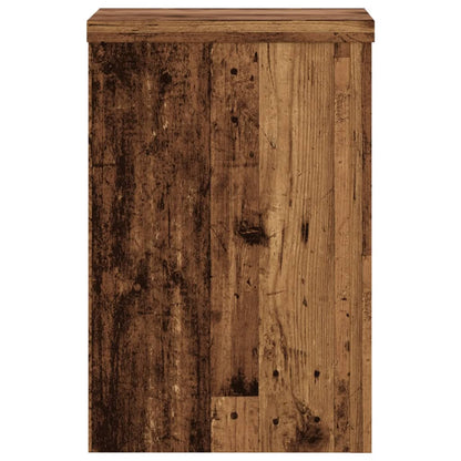 vidaXL Plant Stands 2 pcs Old Wood 25x25x35 cm Engineered Wood