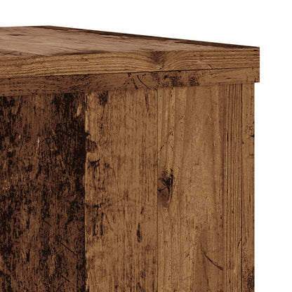 vidaXL Plant Stands 2 pcs Old Wood 25x25x35 cm Engineered Wood