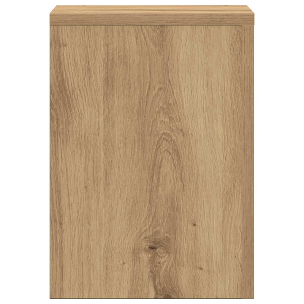 vidaXL Plant Stands 2 pcs Artisan Oak 25x25x35 cm Engineered Wood