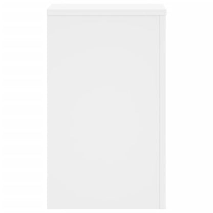 vidaXL Plant Stands 2 pcs White 30x30x50 cm Engineered wood