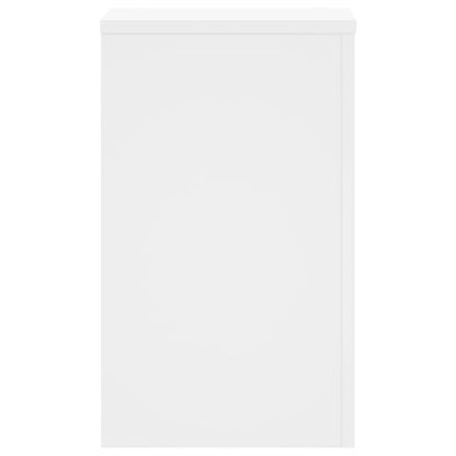vidaXL Plant Stands 2 pcs White 30x30x50 cm Engineered wood