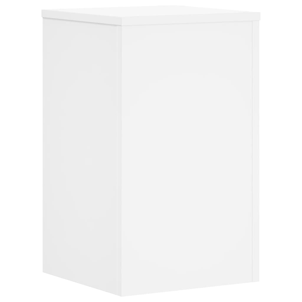 vidaXL Plant Stands 2 pcs White 30x30x50 cm Engineered wood