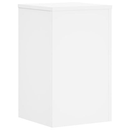 vidaXL Plant Stands 2 pcs White 30x30x50 cm Engineered wood