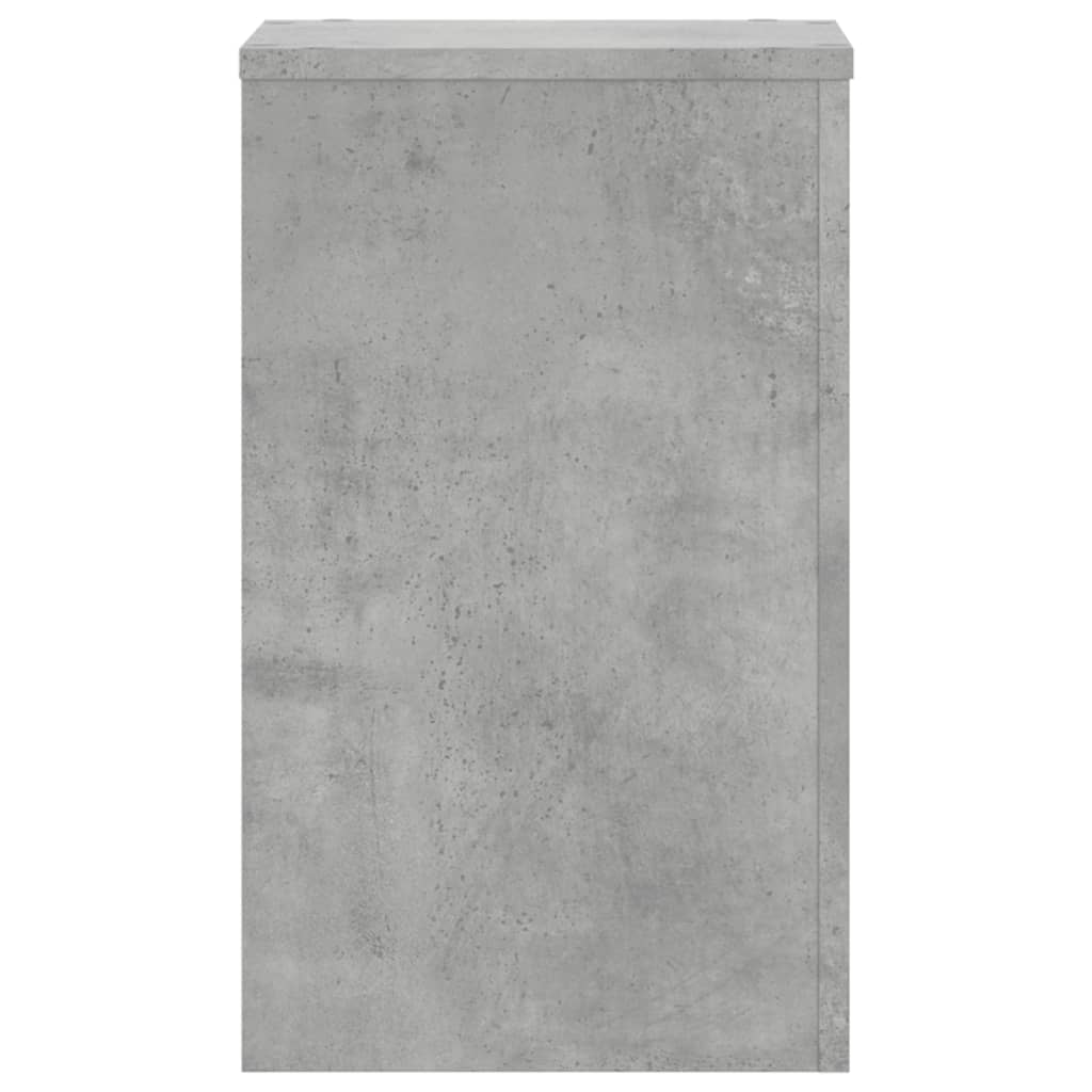 vidaXL Plant Stands 2 pcs Concrete Grey 30x30x50 cm Engineered wood