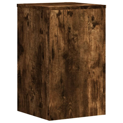 vidaXL Plant Stands 2 pcs Smoked Oak 30x30x50 cm Engineered wood