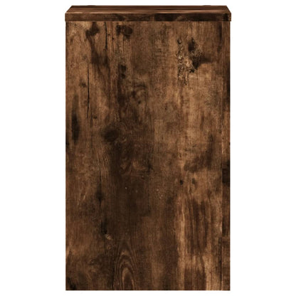 vidaXL Plant Stands 2 pcs Smoked Oak 30x30x50 cm Engineered wood