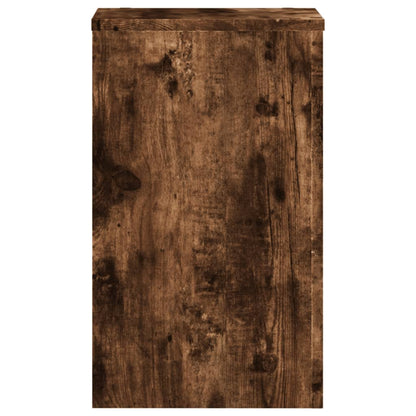vidaXL Plant Stands 2 pcs Smoked Oak 30x30x50 cm Engineered wood