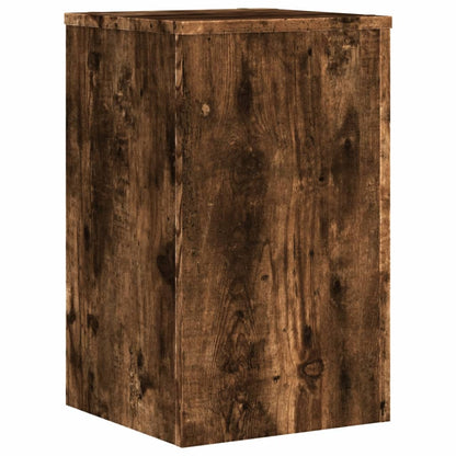 vidaXL Plant Stands 2 pcs Smoked Oak 30x30x50 cm Engineered wood