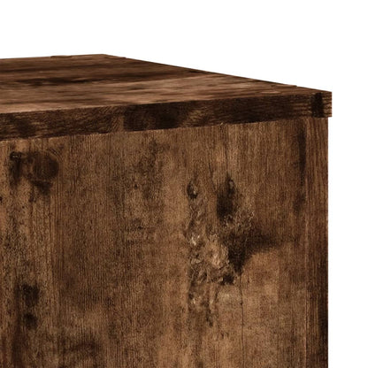 vidaXL Plant Stands 2 pcs Smoked Oak 30x30x50 cm Engineered wood