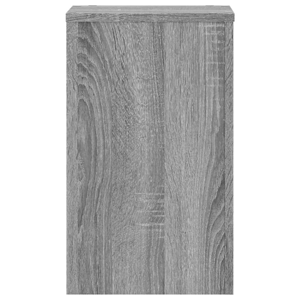 vidaXL Plant Stands 2 pcs Grey Sonoma 30x30x50 cm Engineered wood