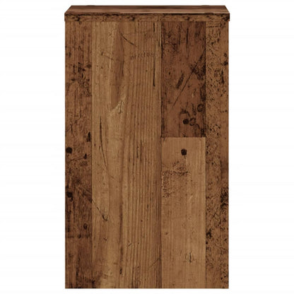 vidaXL Plant Stands 2 pcs Old Wood 30x30x50 cm Engineered wood