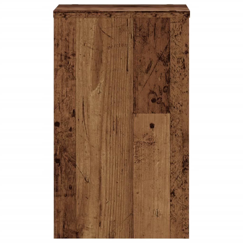 vidaXL Plant Stands 2 pcs Old Wood 30x30x50 cm Engineered wood