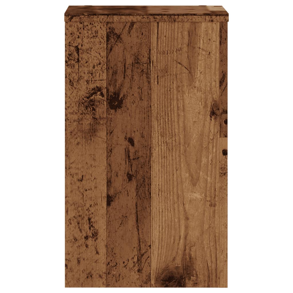 vidaXL Plant Stands 2 pcs Old Wood 30x30x50 cm Engineered wood