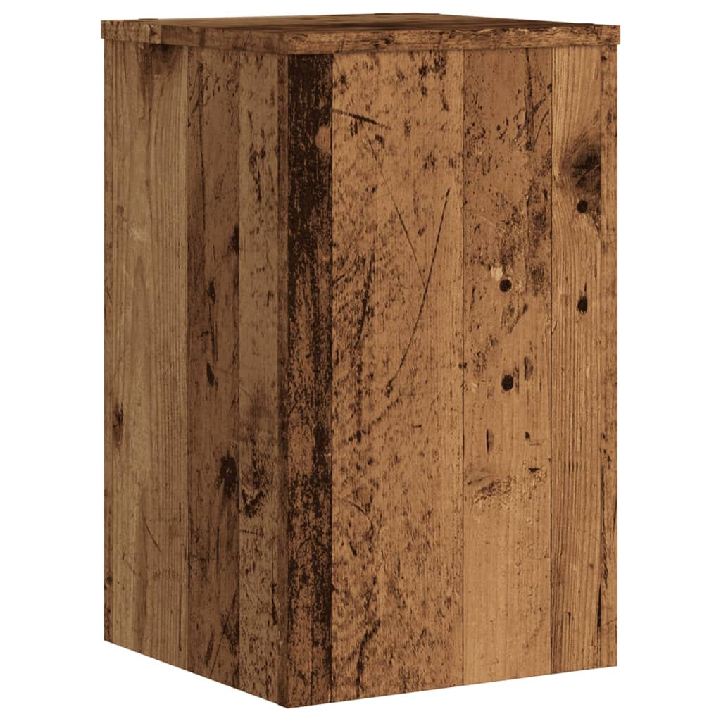 vidaXL Plant Stands 2 pcs Old Wood 30x30x50 cm Engineered wood