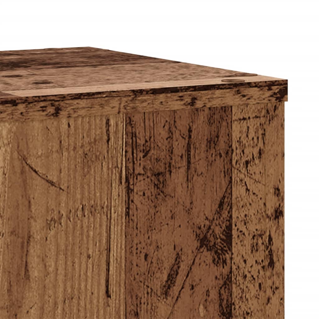 vidaXL Plant Stands 2 pcs Old Wood 30x30x50 cm Engineered wood